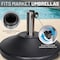 Us Weight Premium Fillable Umbrella Base for Patio Table, Black FUB50BE - alternate 2